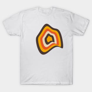 Twirl wavy abstract design T-Shirt